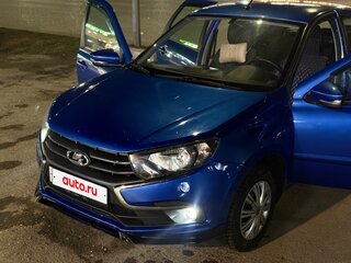2019 Lada (ВАЗ) Granta I Рестайлинг, синий, 630000 рублей, вид 1