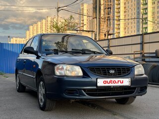2007 Hyundai Accent ТагАЗ II, синий, 310000 рублей, вид 1