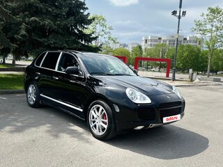 2005 Porsche Cayenne Turbo I (955), чёрный, 650000 рублей, вид 1