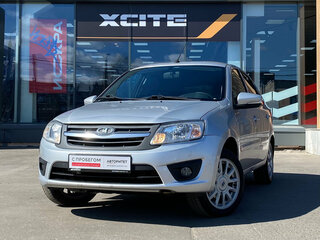 2015 Lada (ВАЗ) Granta I, серебристый, 489000 рублей, вид 1