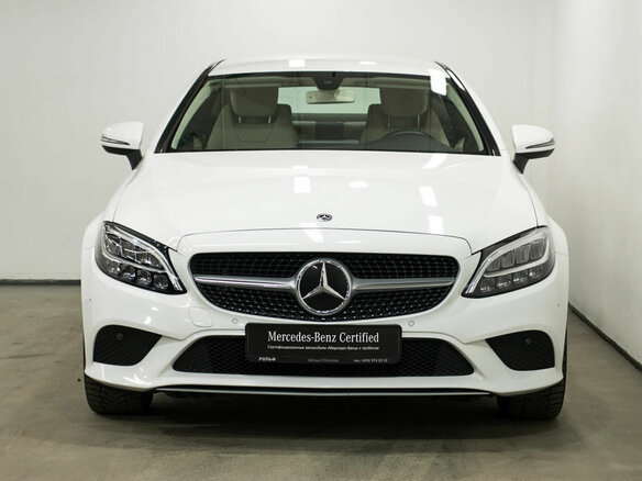 2019 Mercedes-Benz C-Класс 200 IV (W205) Рестайлинг, белый - вид 1