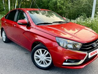 2016 Lada (ВАЗ) Vesta I, красный, 810000 рублей, вид 2
