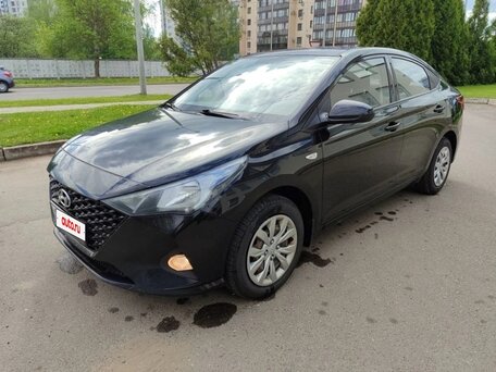 2020 Hyundai Solaris II Рестайлинг, чёрный, 1250000 рублей, вид 1