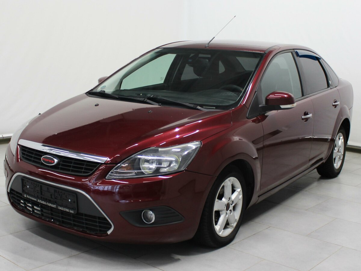 Ford Focus 2008 седан красный