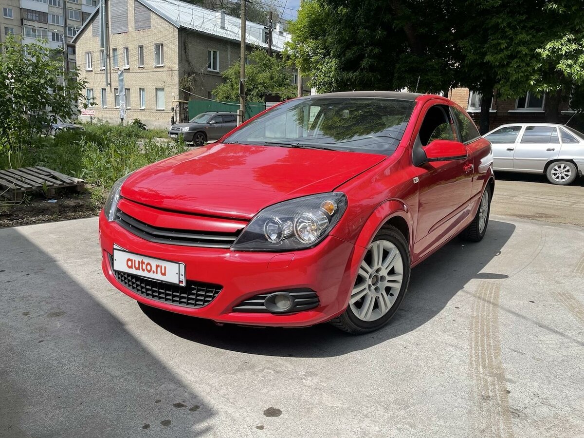 Опель астра gtc красный