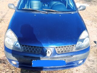 2004 Renault Symbol I Рестайлинг, синий, 210000 рублей, вид 1
