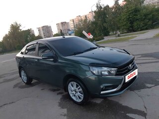 2017 Lada (ВАЗ) Vesta I, зелёный, 950000 рублей, вид 1
