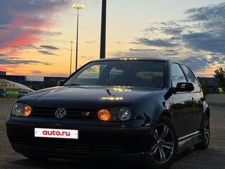 1999 Volkswagen Golf IV, чёрный, 360000 рублей, вид 1