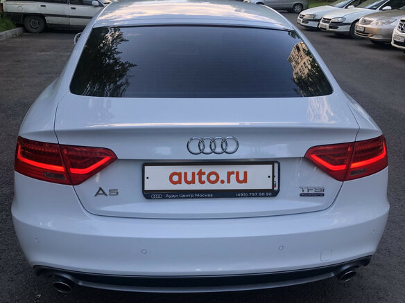 2016 Audi A5 I (8T) Рестайлинг, белый - вид 3