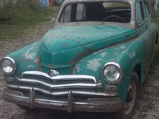 1956 ГАЗ М-20 «Победа», зелёный, 300000 рублей, вид 1