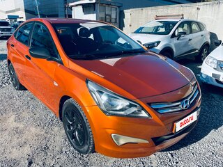 2015 Hyundai Solaris I Рестайлинг, оранжевый, 499000 рублей, вид 5