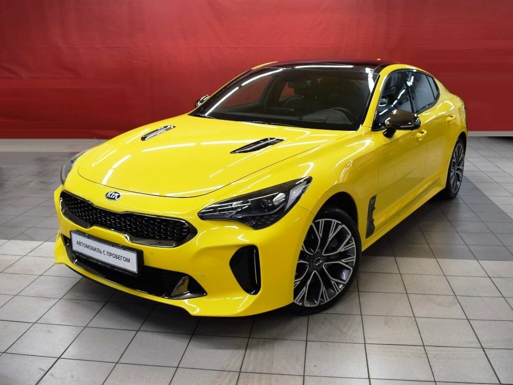 Киа стингер желтый цвет фото Купить б/у Kia Stinger I 2.0 AT (255 л.с.) 4WD бензин автомат в Москве: жёлтый К