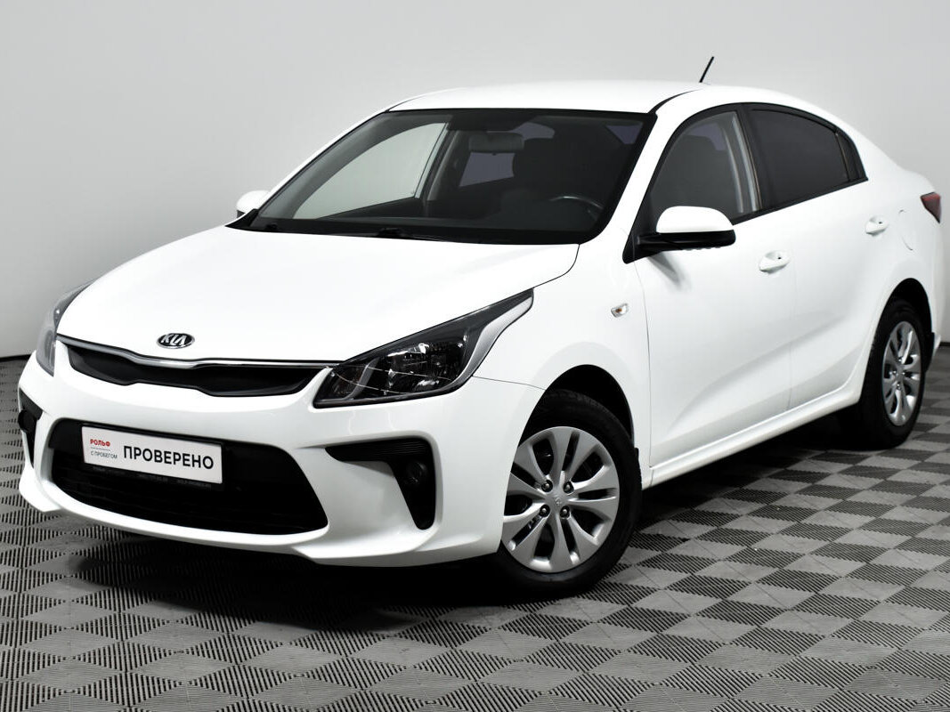 Киа рио 2018 года фото седан Купить б/у Kia Rio IV 1.4 AT (100 л.с.) бензин автомат в Москве: белый Киа Рио I