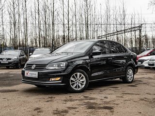2016 Volkswagen Polo V Рестайлинг, чёрный, 899000 рублей, вид 1