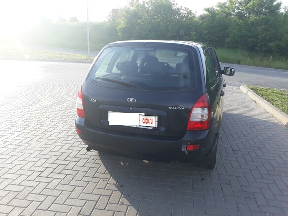 2012 Lada (ВАЗ) Kalina I, чёрный - вид 1