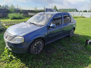 2012 Renault Logan I Рестайлинг, синий, 120000 рублей, вид 1