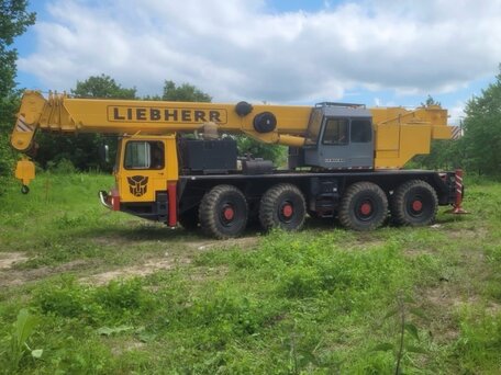 1982 Liebherr LTM краны с телескопической стрелой, жёлтый, 7990000 рублей, вид 3