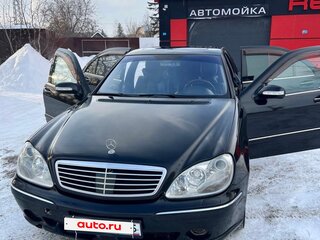 2003 Mercedes-Benz S-Класс 500 IV (W220) Рестайлинг, чёрный, 863000 рублей, вид 1