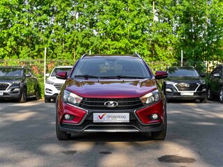 2017 Lada (ВАЗ) Vesta SW I, красный, 756000 рублей, вид 3