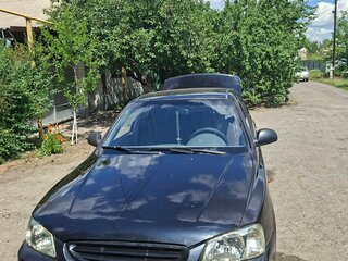 2006 Hyundai Accent ТагАЗ II, чёрный, 365000 рублей, вид 1