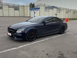 2014 Mercedes-Benz CLS 400 II (C218) Рестайлинг, синий, 3200000 рублей, вид 1