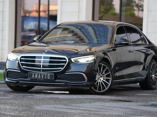 2021 Mercedes-Benz S-Класс 450 Long 4MATIC VII (W223), чёрный, 7800000 рублей, вид 1