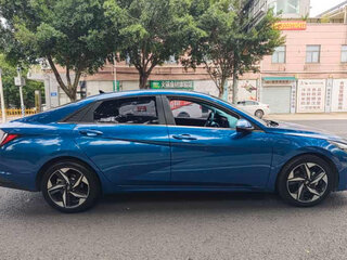 2021 Hyundai Elantra VII (CN7), синий, 1200000 рублей, вид 5