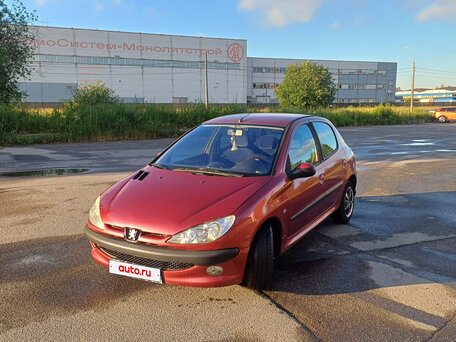 2004 Peugeot 206, красный, 240000 рублей, вид 1