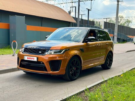 2019 Land Rover Range Rover Sport SVR II Рестайлинг, оранжевый, 7550000 рублей, вид 3