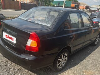 2005 Hyundai Accent ТагАЗ II, чёрный, 210000 рублей, вид 4