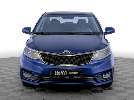 2016 Kia Rio III Рестайлинг, синий, 1150000 рублей, вид 2