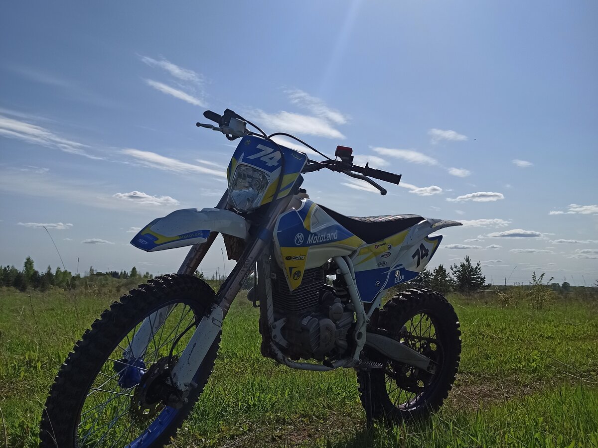 Купить б/у Motoland XT250 карбюратор 5 передач в Котельниче: белый ...