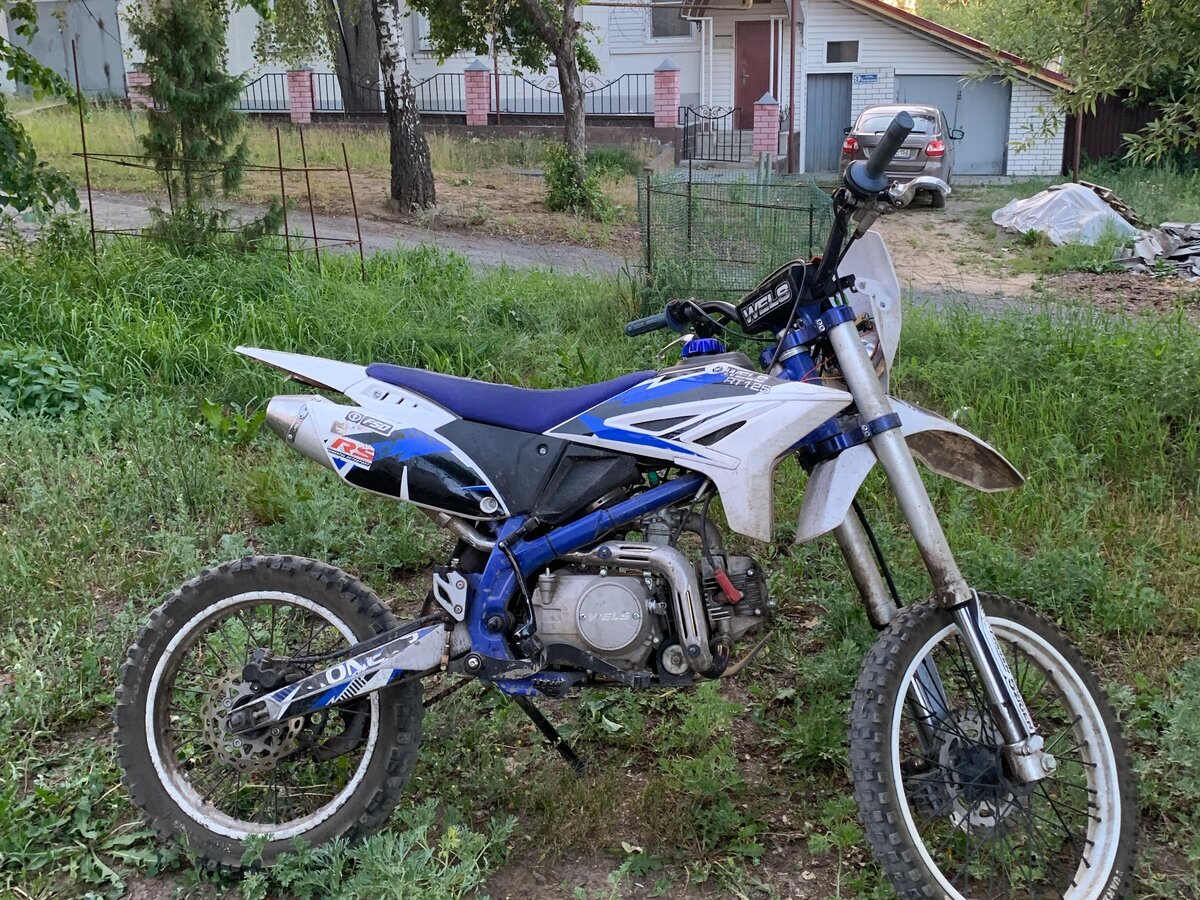 Купить б/у Wels RT 125 карбюратор 4 передачи в Выксе: синий питбайк ...