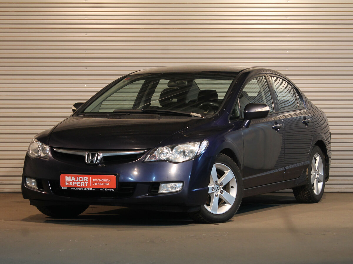 Как выглядит хонда машина фото Купить б/у Honda Civic VIII 1.8 AT (140 л.с.) бензин автомат в Москве: синий Хон