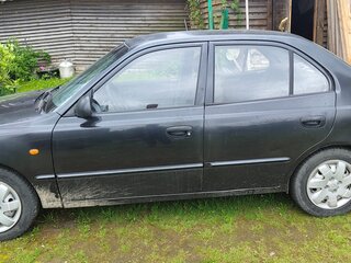 2005 Hyundai Accent ТагАЗ II, чёрный, 180000 рублей, вид 5