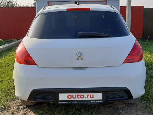2012 Peugeot 308 I Рестайлинг, белый - вид 1