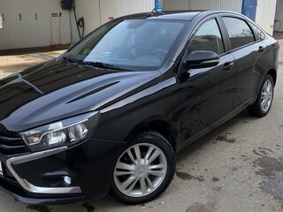2017 Lada (ВАЗ) Vesta I, чёрный, 875000 рублей, вид 1