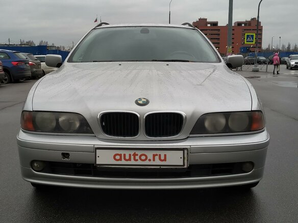 2001 BMW 5 серии 520i IV (E39) Рестайлинг, серебристый - вид 1