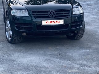 2004 Volkswagen Touareg I, зелёный, 600000 рублей, вид 2