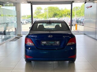 2015 Hyundai Solaris I Рестайлинг, синий, 817000 рублей, вид 5