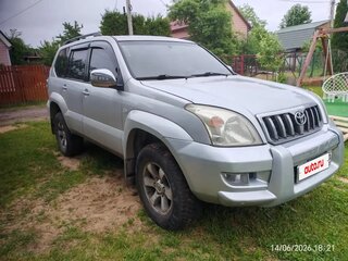 2004 Toyota Land Cruiser Prado 120 Series, серебристый, 1200000 рублей, вид 2