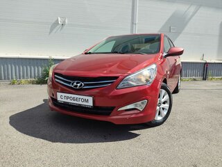 2016 Hyundai Solaris I Рестайлинг, красный, 920000 рублей, вид 1
