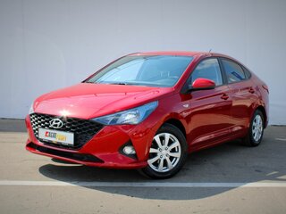 2021 Hyundai Solaris II Рестайлинг, красный, 1536000 рублей, вид 1