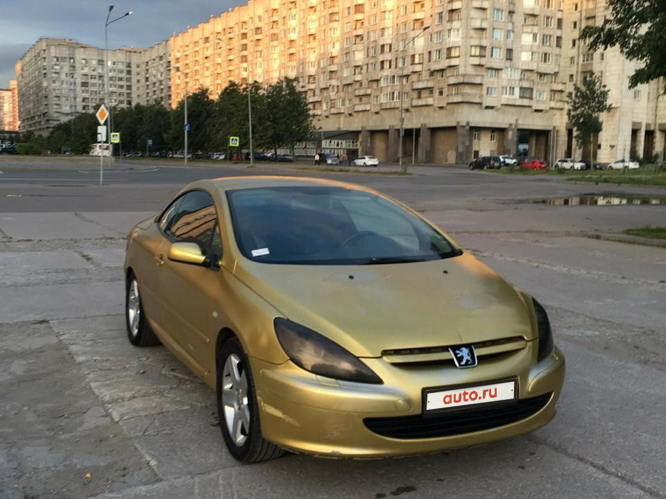 Пежо 307 желтое с черным