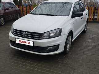 2016 Volkswagen Polo V Рестайлинг, белый, 835000 рублей, вид 3