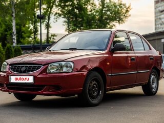 2006 Hyundai Accent ТагАЗ II, красный, 140000 рублей, вид 1