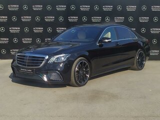 2018 Mercedes-Benz S-Класс 560 Long VI (W222, C217) Рестайлинг, чёрный, 6950000 рублей, вид 1