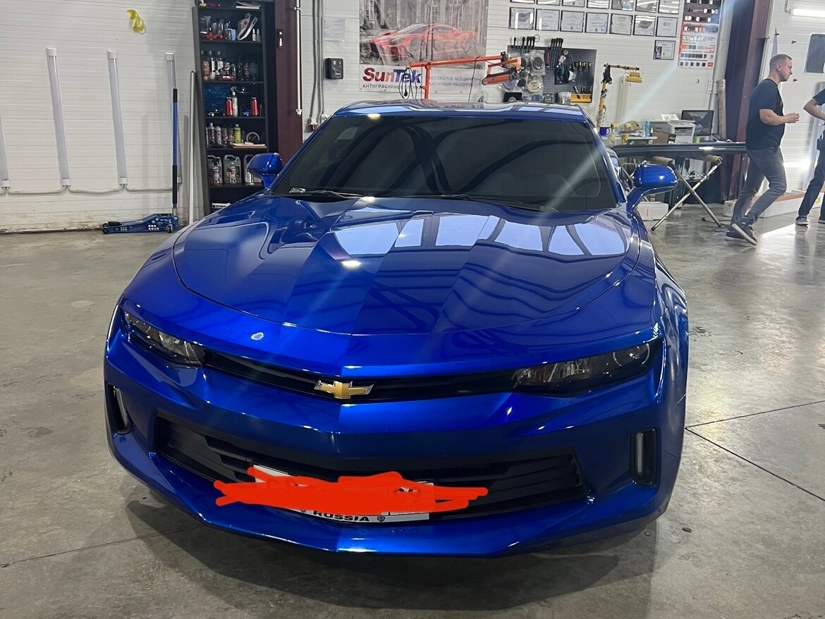 Chevrolet Camaro 2016 синяя