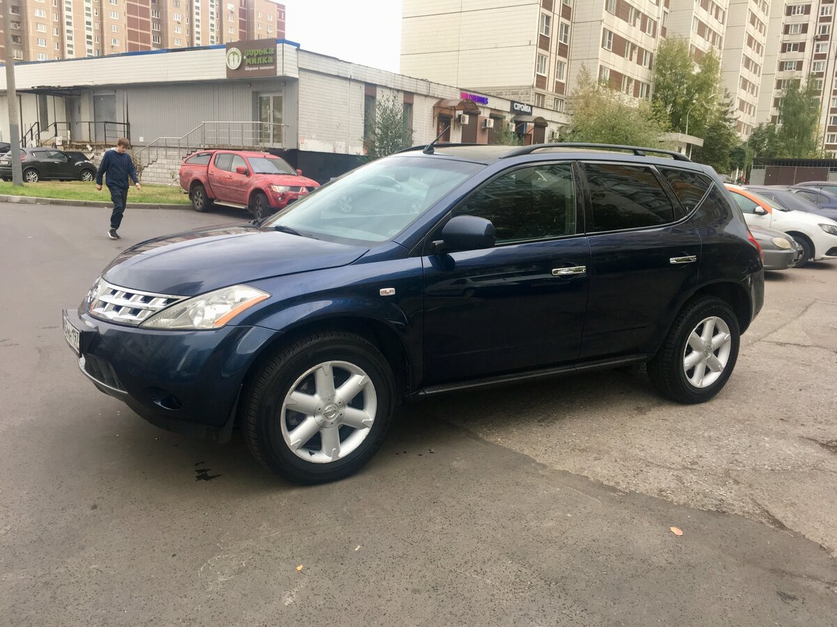 Ниссан Мурано z50 поколение синего цвета
