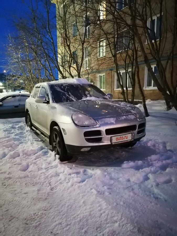 Порше кайен серебристый